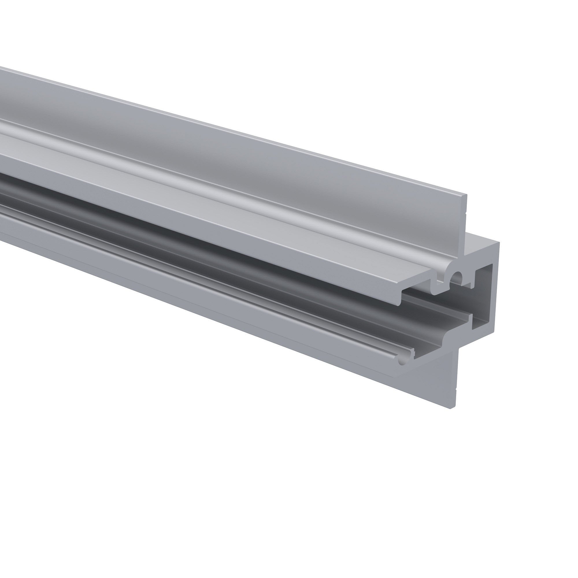 Einschubprofil für 8 mm Glasboden | 19er Holzplatte