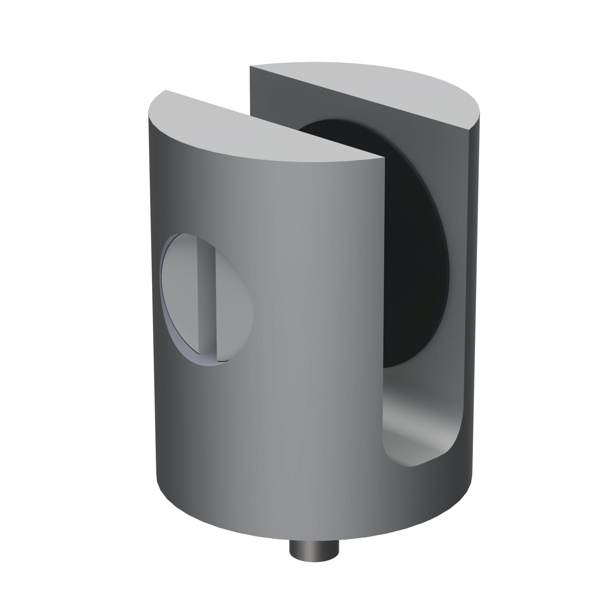 Glashalter rund | aufschraubbar | für 6-8 mm Glas