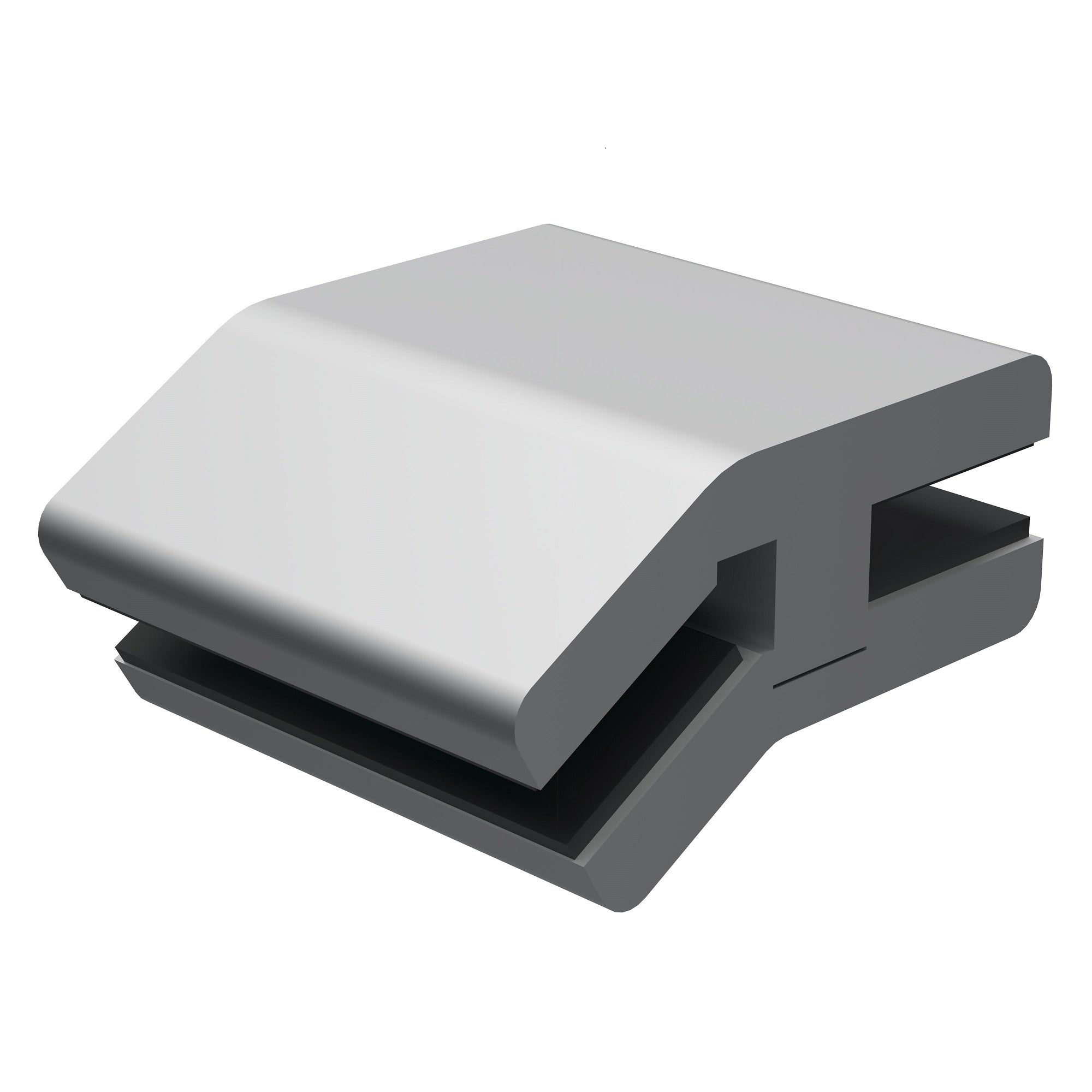 Glashalter für Hustenschutz | 30° | für 8 mm Glas