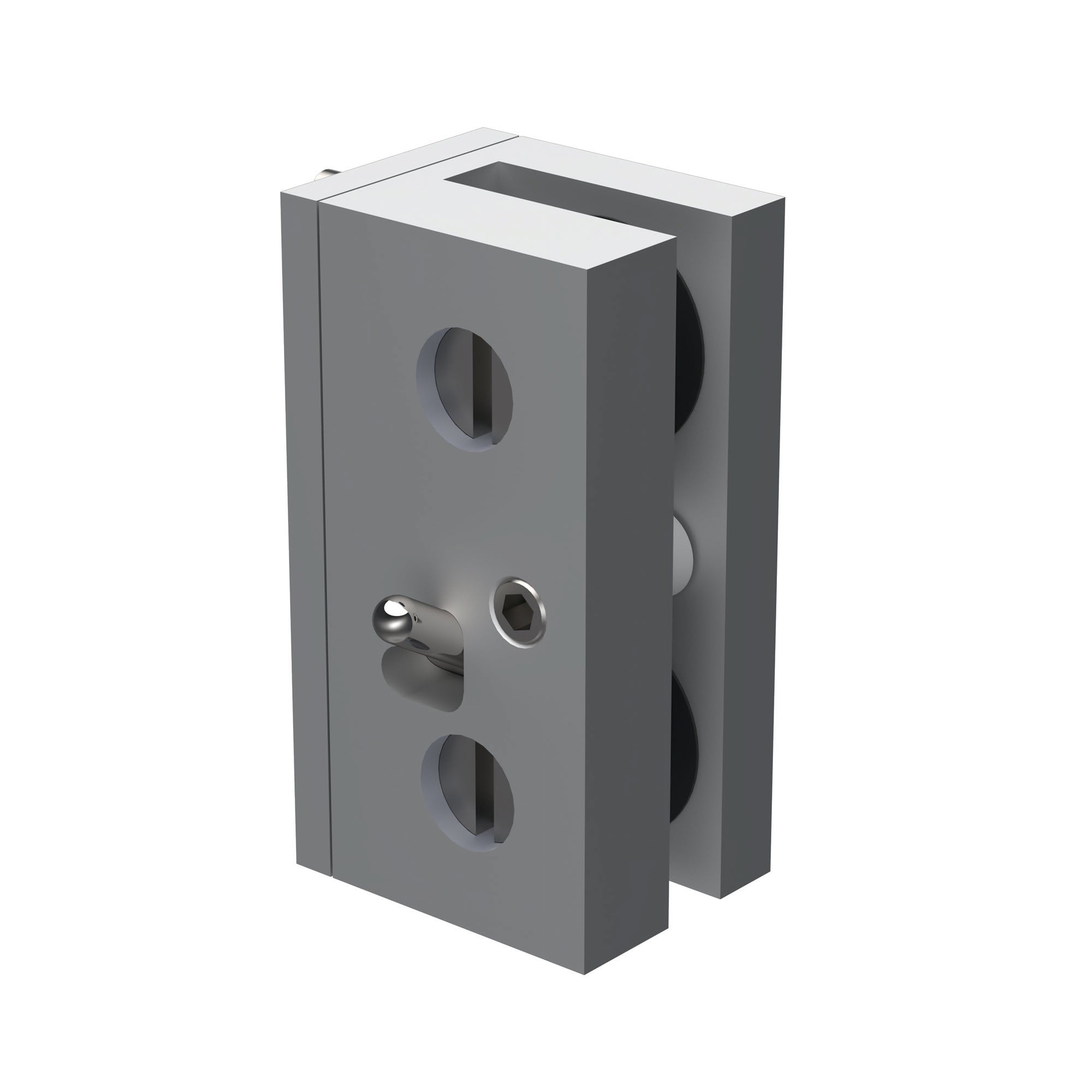 Glashalter drehbar | rechts | für 6 mm Glas