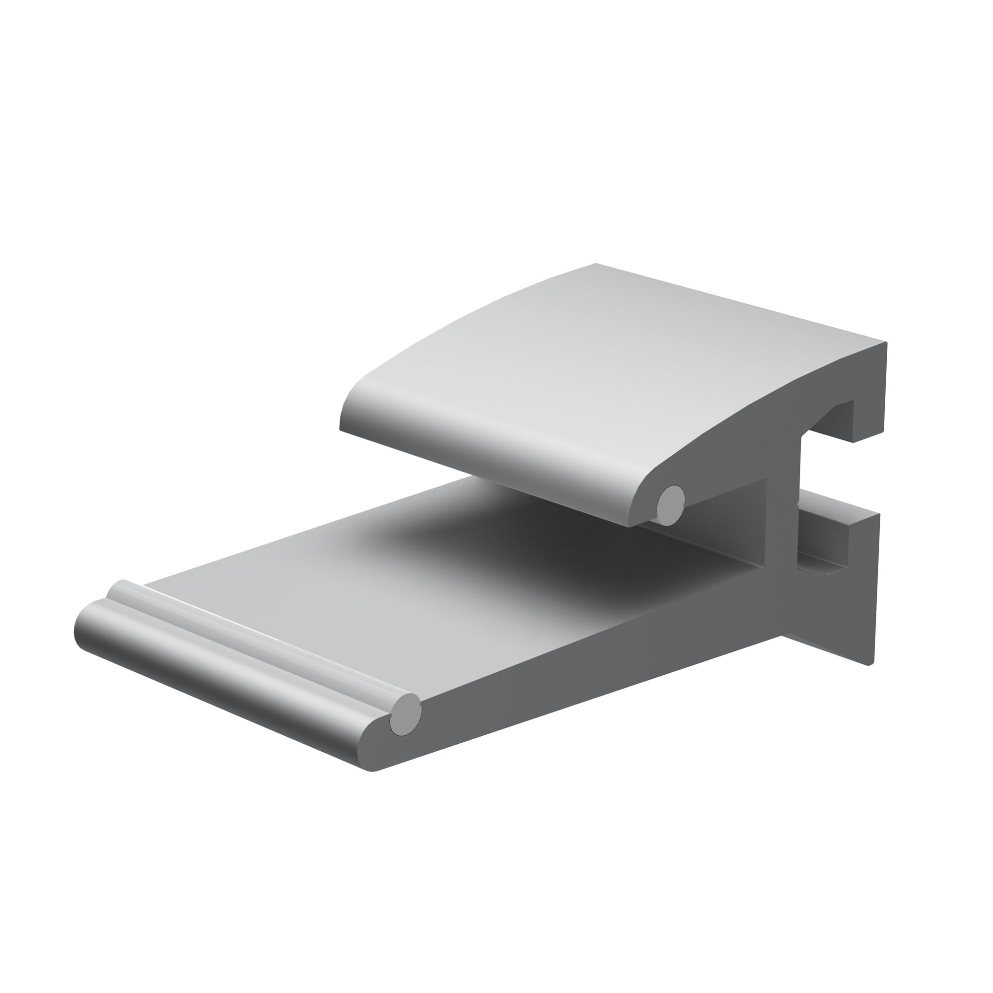 Glashalter 90 ° | für 8 mm Glas | ungebohrt