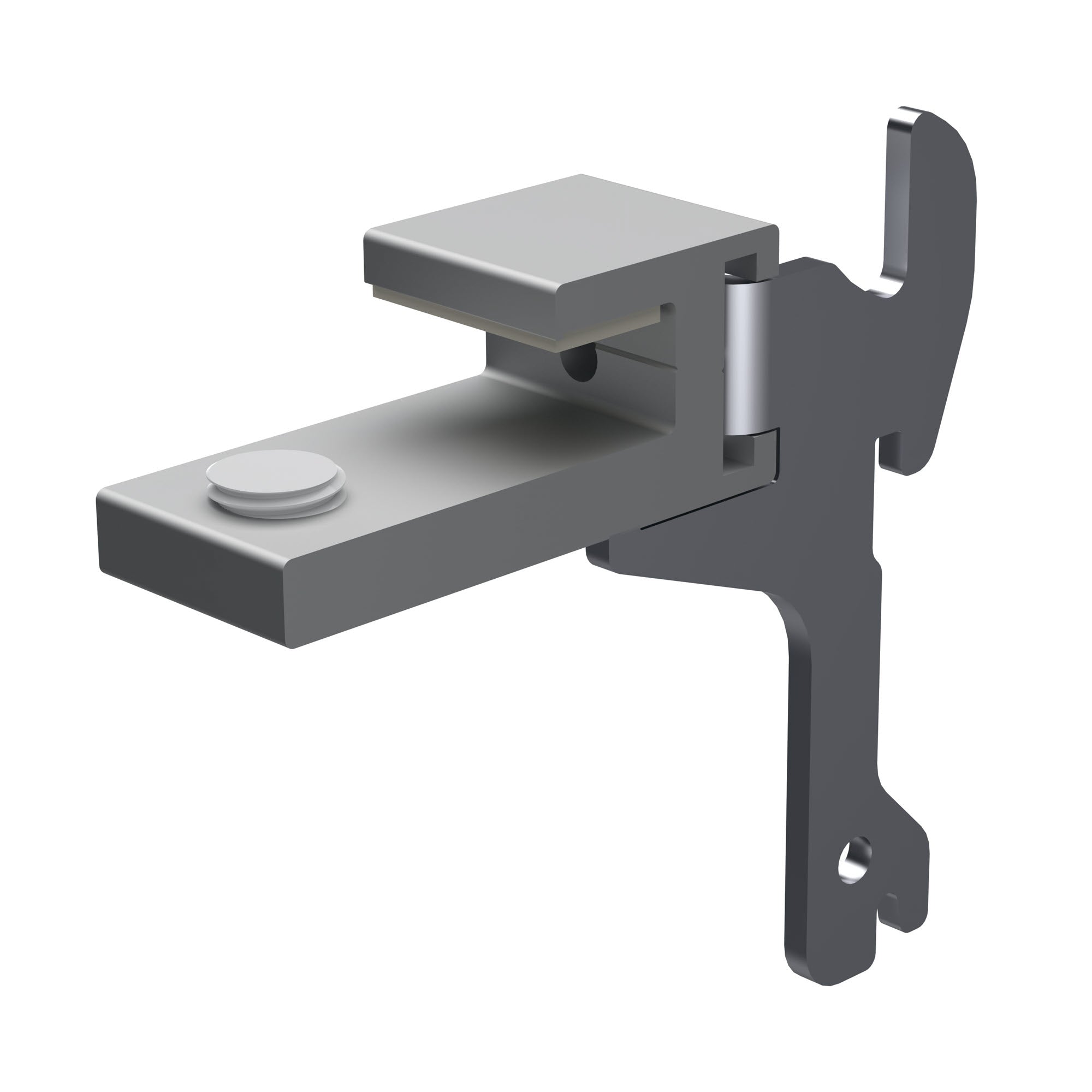 Glashalter 25 mm | rechts | mit Haken für 50er Folge