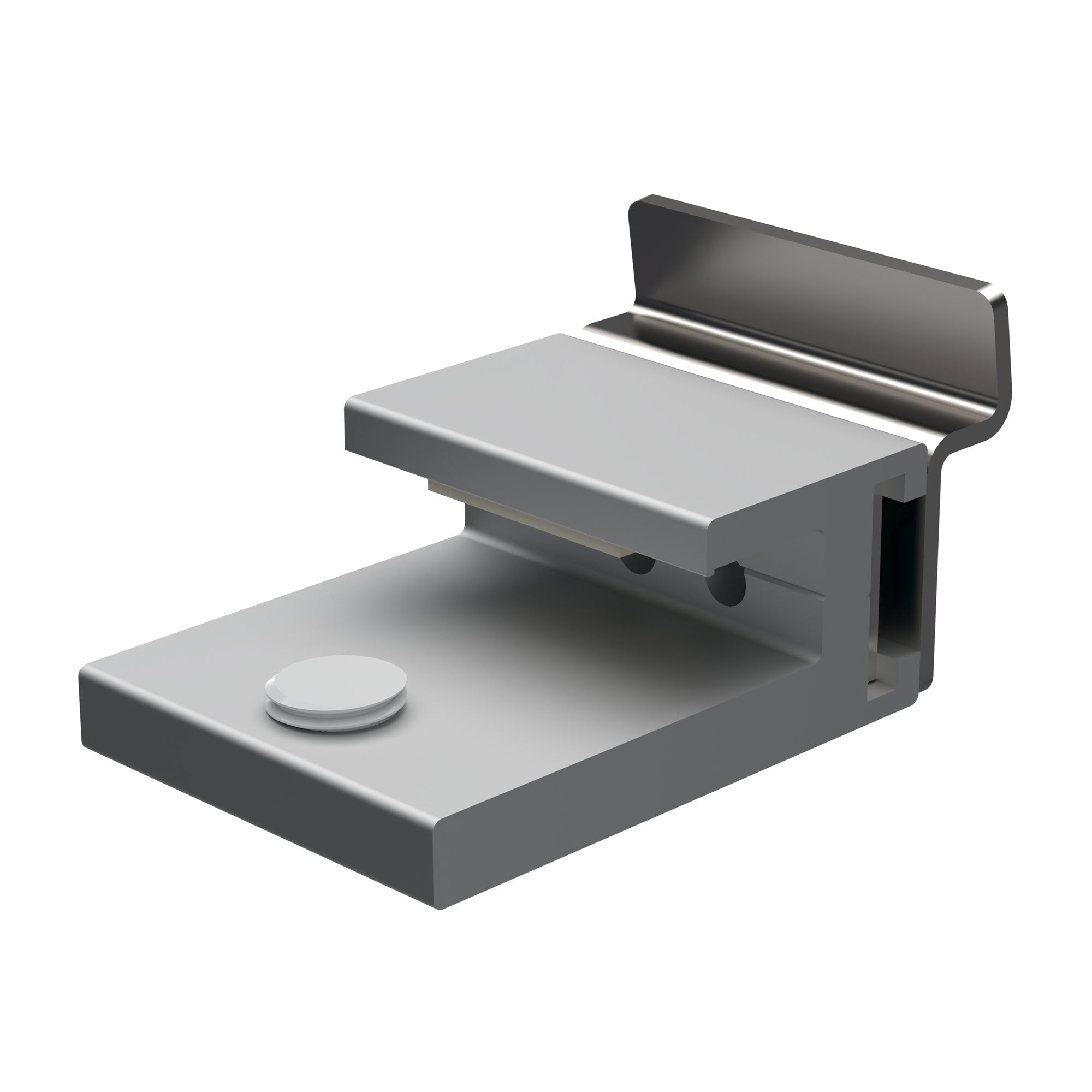Glashalter 45 mm mit Haken für Lamellenprofil