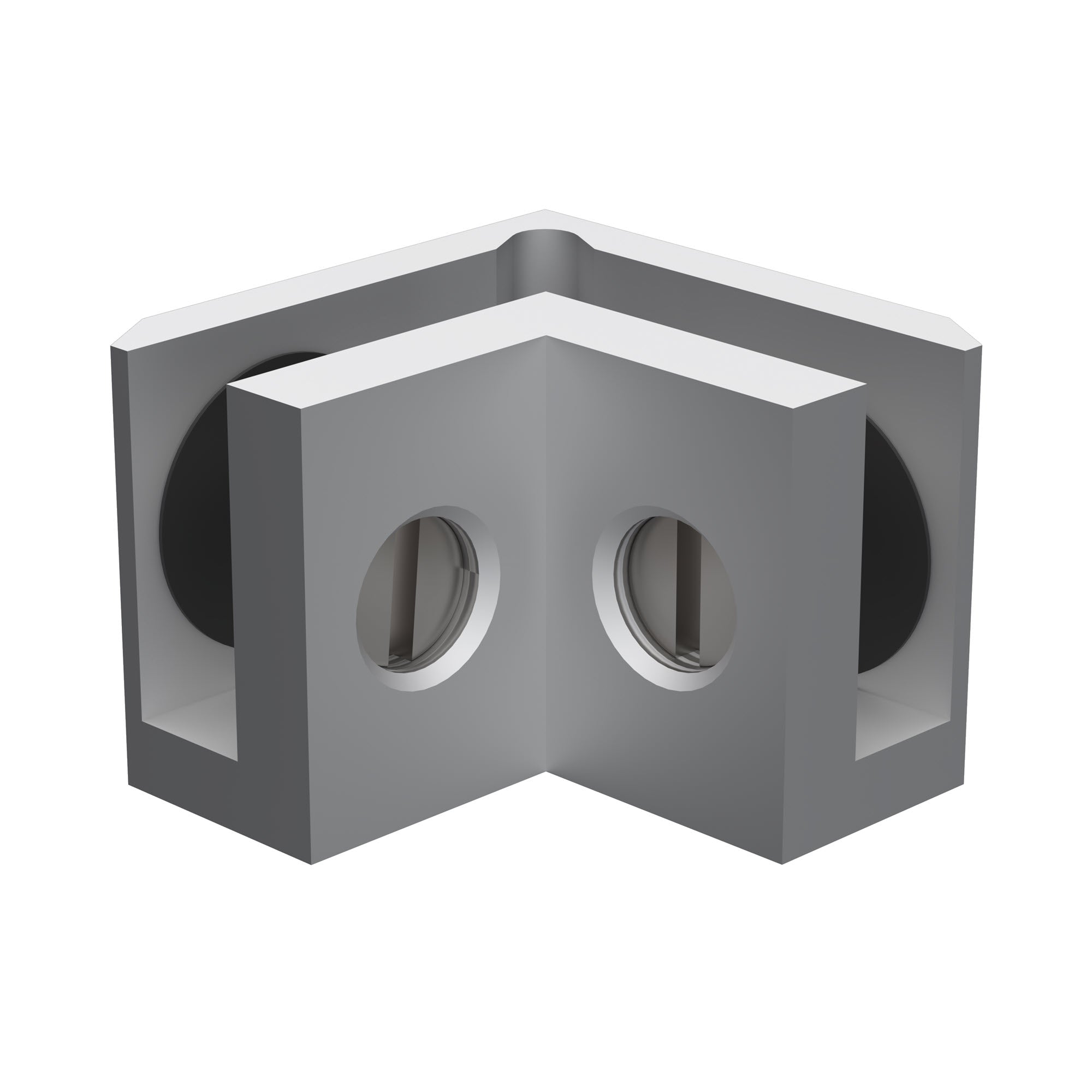 Glashalter 90 ° kpl.| mit Anschlag | für 6-8 mm Glas